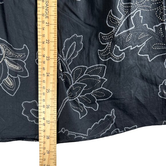 Y2K Costa Blanca Strapless Sweetheart Embroidered Mini Dress Black Bowtie - Picture 12 of 14